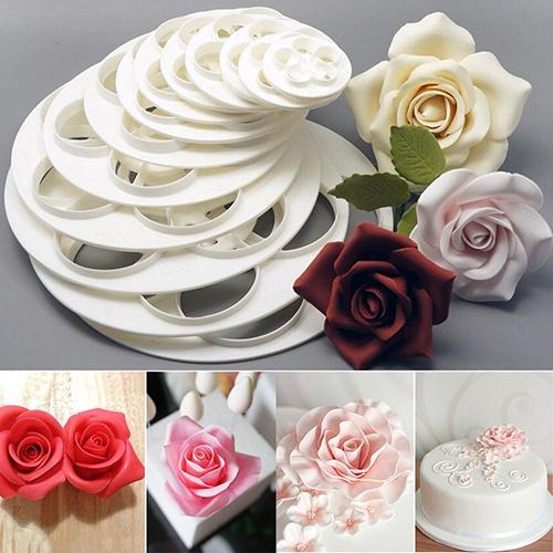 6-Piece: Baking Mold Fondant Cake Sugarcraft Rose Flower Cookie Kitchen & Dining refund_fee:800