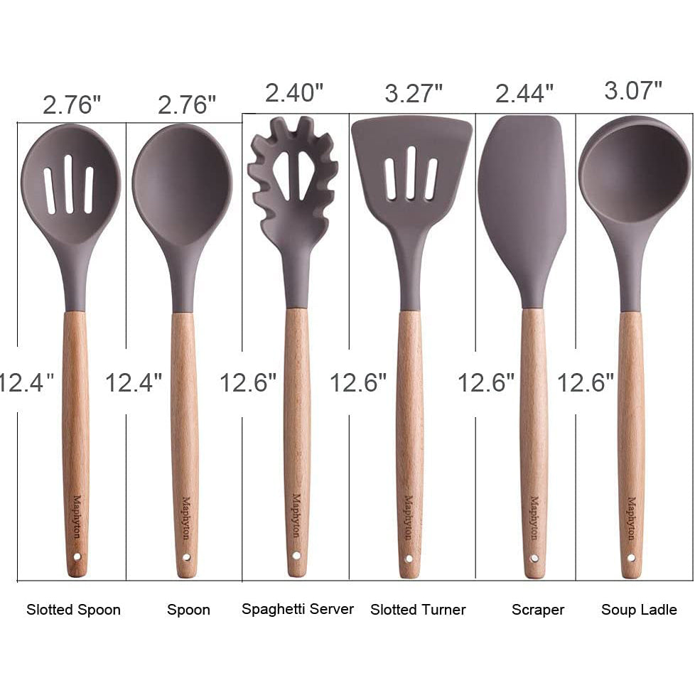 6-Piece: Maphyton Nonstick Silicone Cooking Utensils Set __stock:200 Kitchen & Dining refund_fee:1200