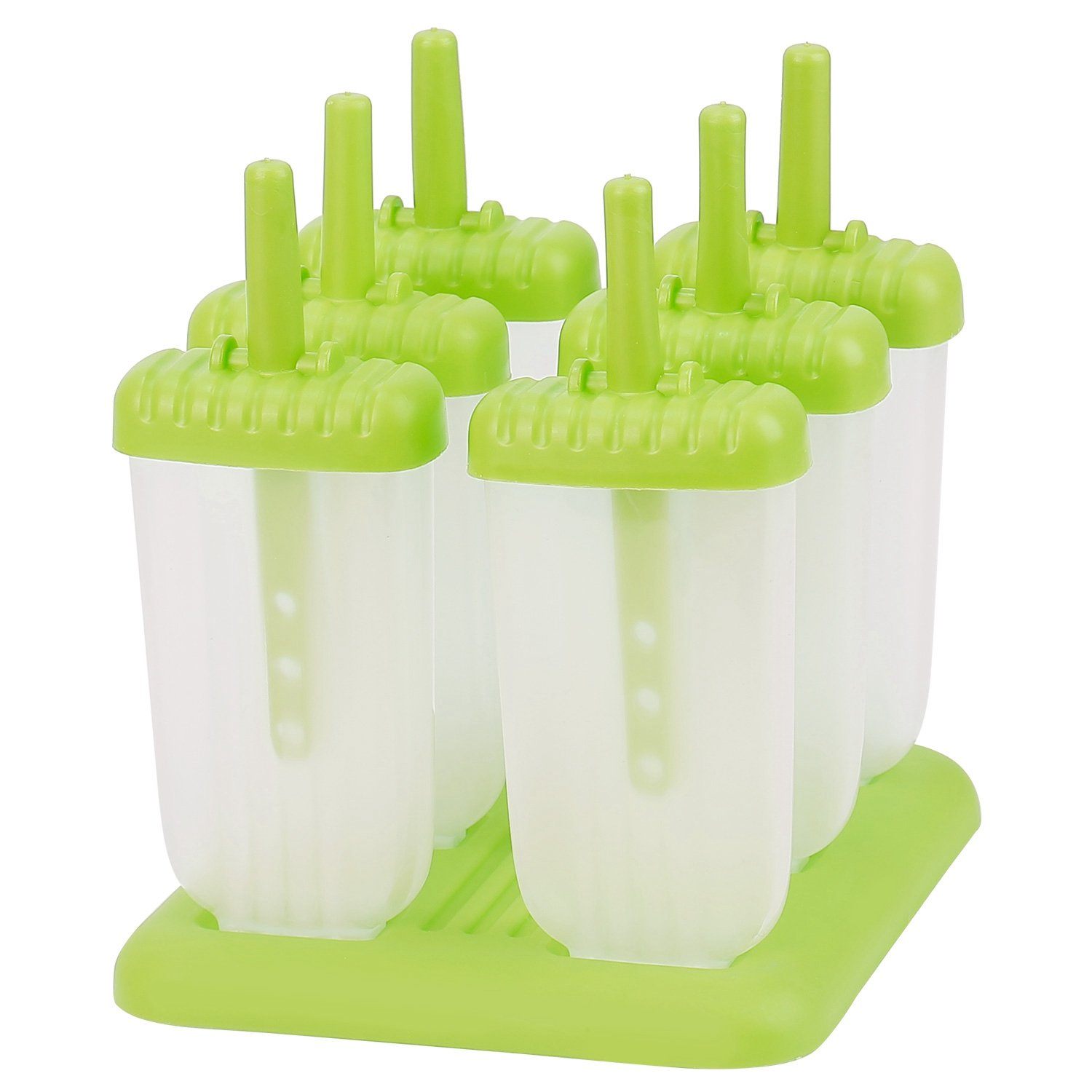 6-Piece: Popsicle Molds Reusable Ice Cream DIY Ice Pop Maker Kitchen & Dining refund_fee:800