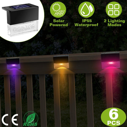 6-Piece: Solar Powered Acrylic Bubbles Decorative Deck Lights Outdoor Lighting refund_fee:1800 Warranty