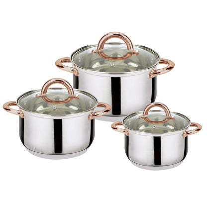 6-Piece: Stainless Steel Casserole Set Kitchen & Dining refund_fee:1800