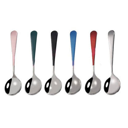 6-Piece: Stainless Steel Spoon Silver __stock:100 Kitchen & Dining refund_fee:800