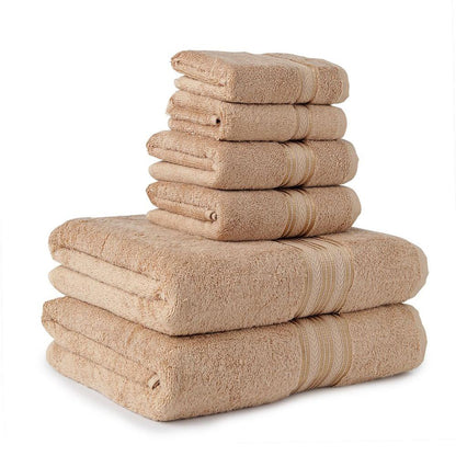 6-Piece: Ultra Soft Towel Set Taupe __stock:100 Bath PriceCheck refund_fee:1200