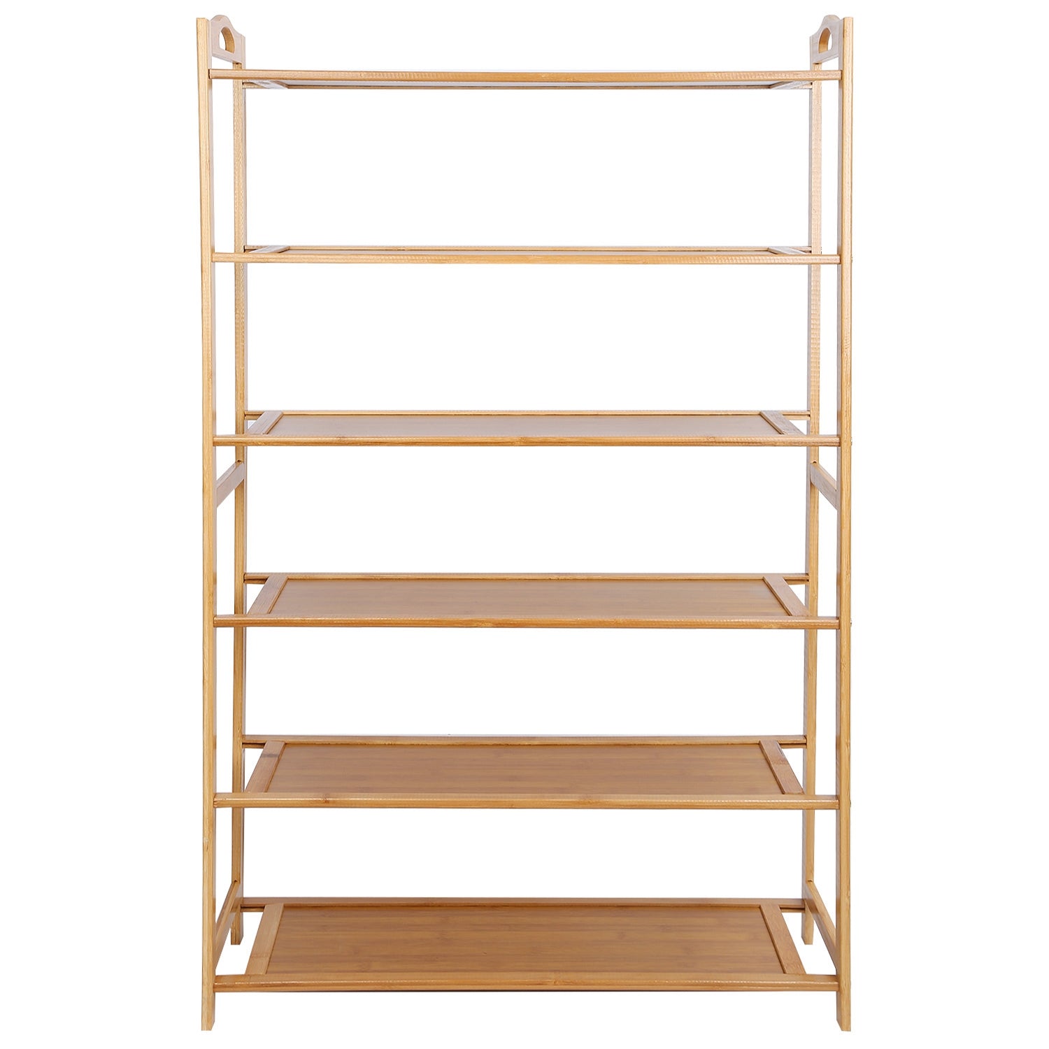 6 Tier Bamboo Shoe Rack Organizer __stock:100 Closet & Storage Low stock refund_fee:1200