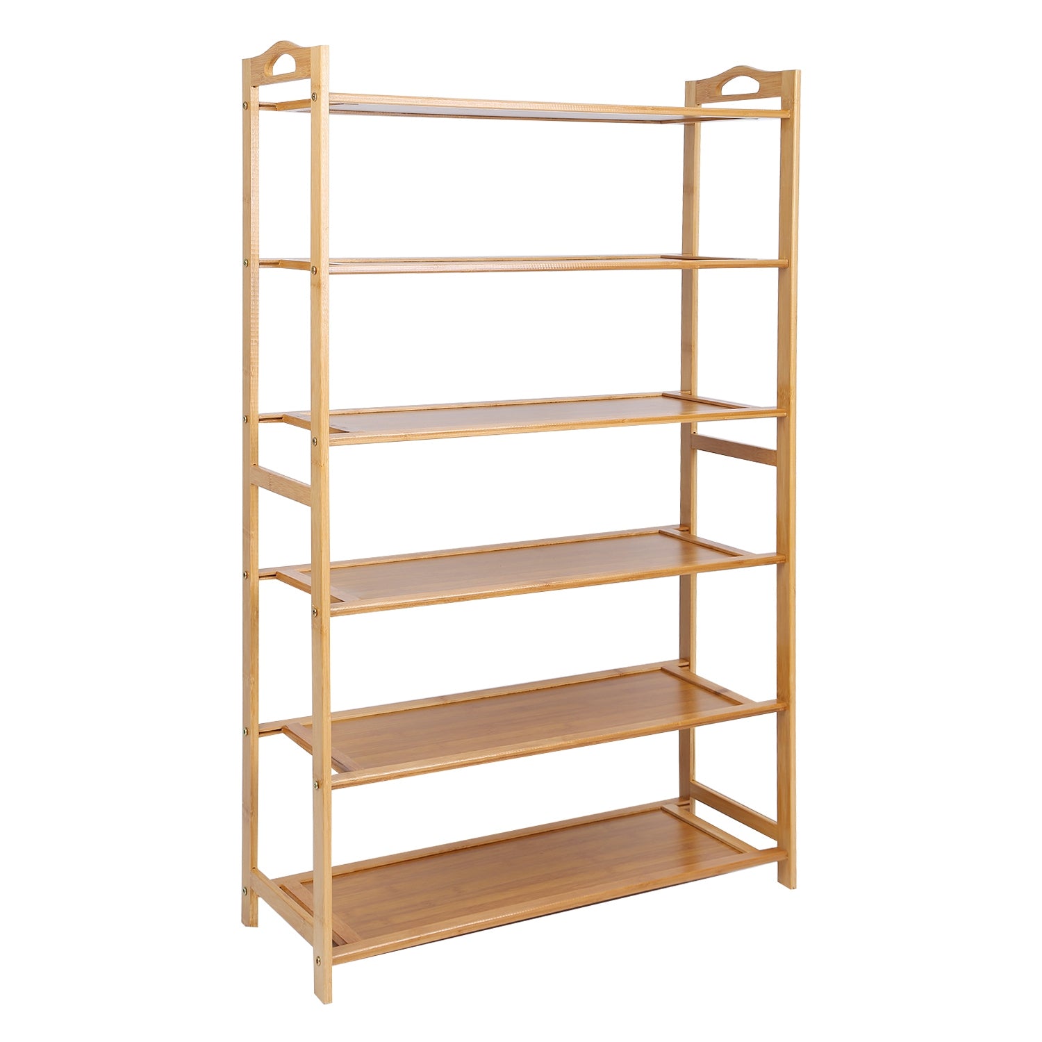 6 Tier Bamboo Shoe Rack Organizer __stock:100 Closet & Storage Low stock refund_fee:1200