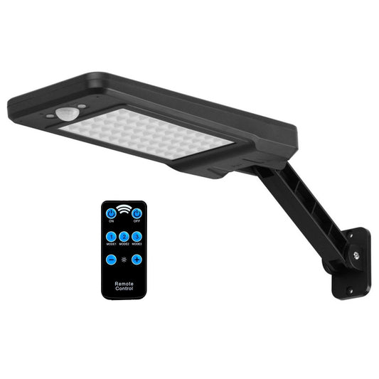 60LEDs Solar PIR Motion Sensor Remote Control Wireless Lamp Black __stock:50 Outdoor Lighting refund_fee:1200 Warranty