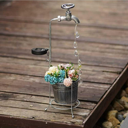 Solar Faucet Dripping Water Light