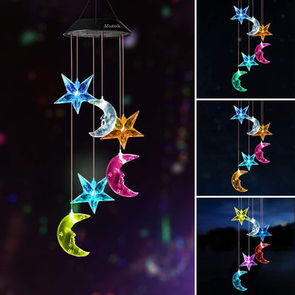 Moon & Stars Solar Light decoration Garden & Patio