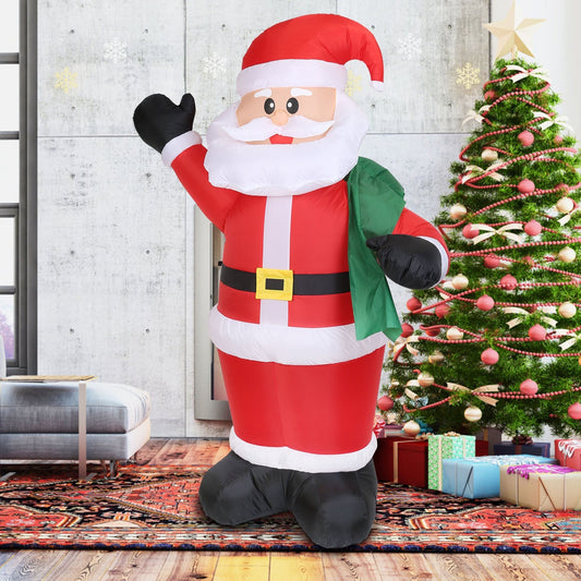 6.4ft Inflatable Christmas Giant Santa Claus __stock:50 Holiday Decor & Apparel refund_fee:1800