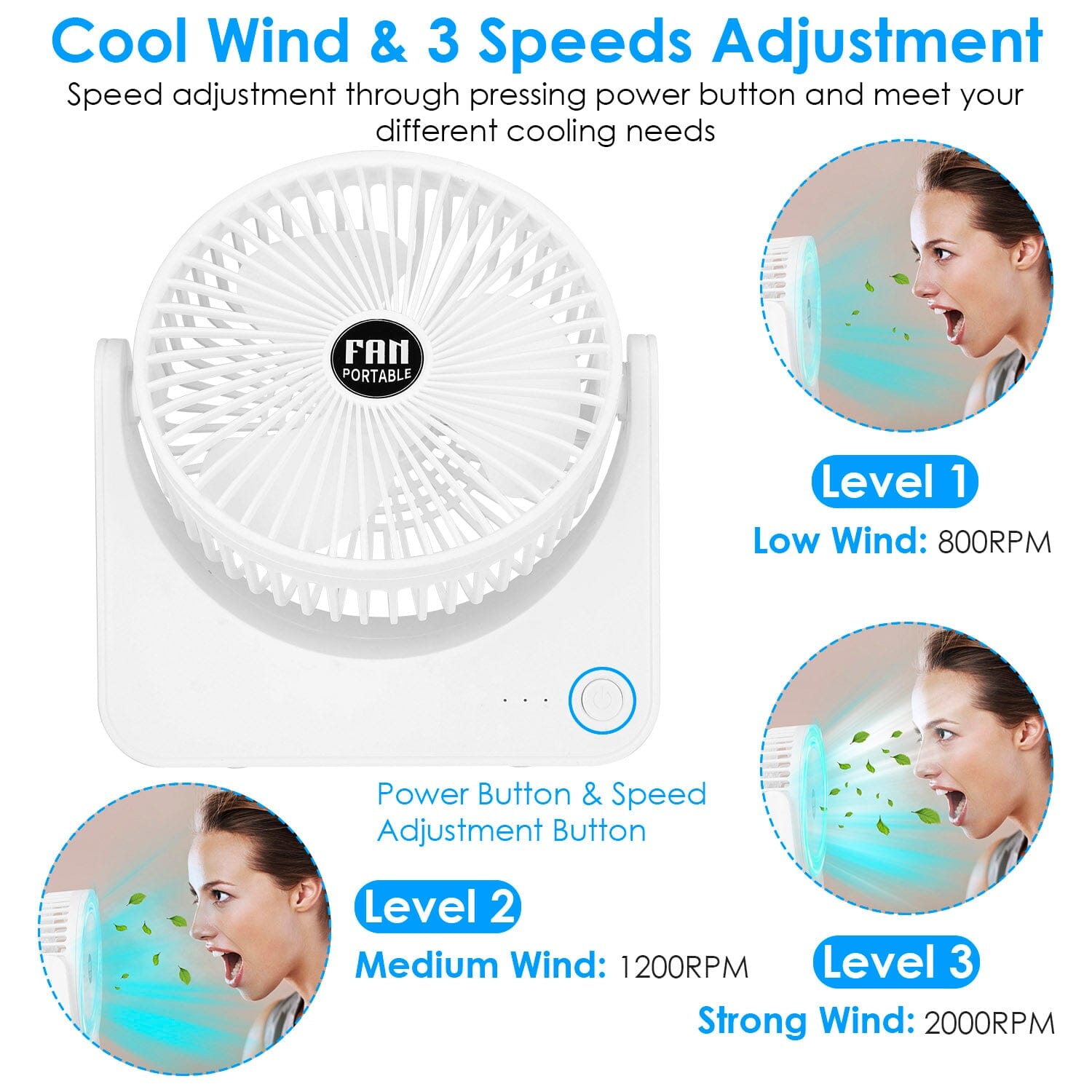 6.5" Desk Fan USB Powered 3 Speeds __stock:50 Household Appliances refund_fee:1200 Warranty