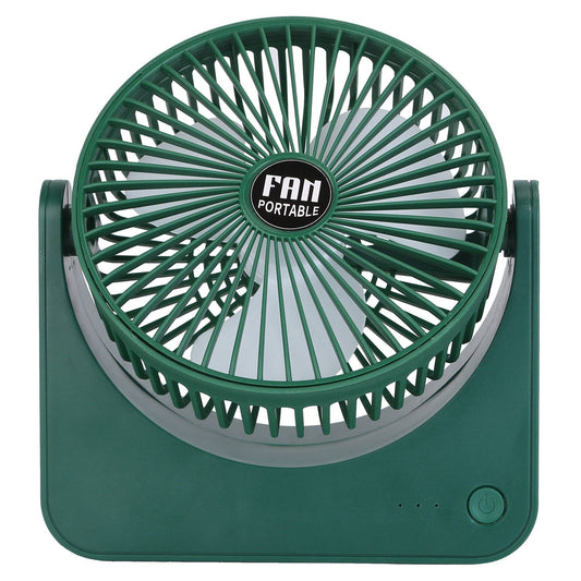 6.5" Desk Fan USB Powered 3 Speeds Dark Green __stock:50 Household Appliances refund_fee:1200 Warranty