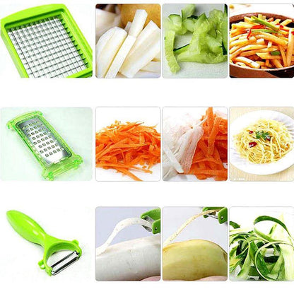 12 in 1 Vegetable Slicer With Storage Container Kitchen Kitchen & Dining