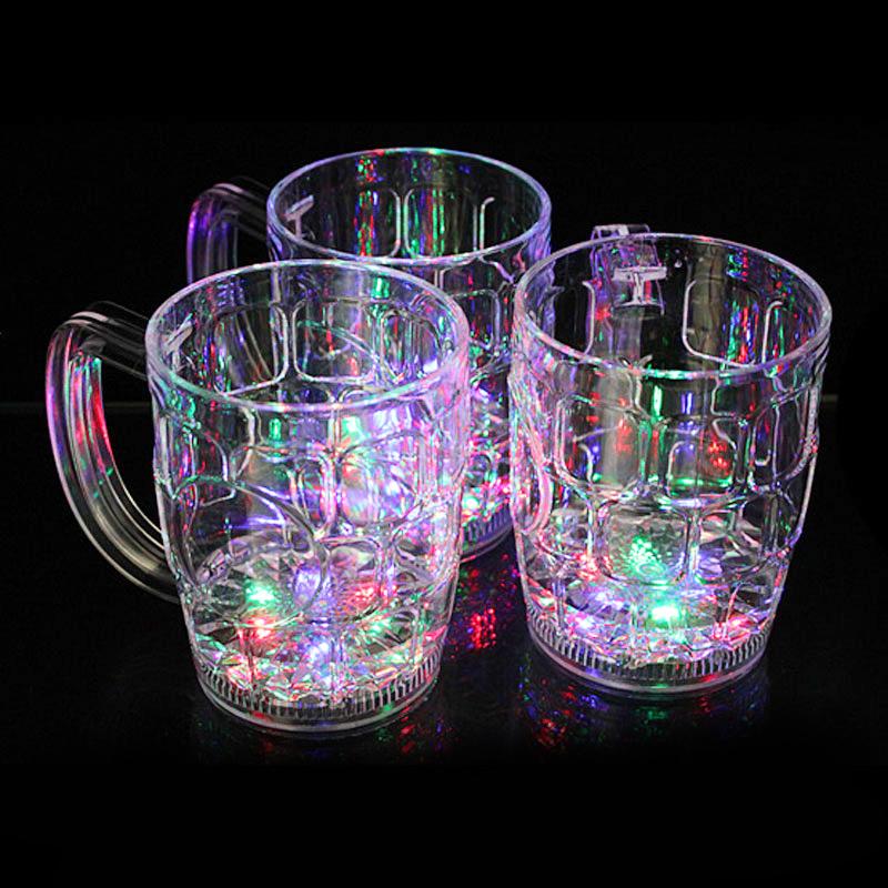 LED Flashing Glass Cups decoration Garden & Patio gifts