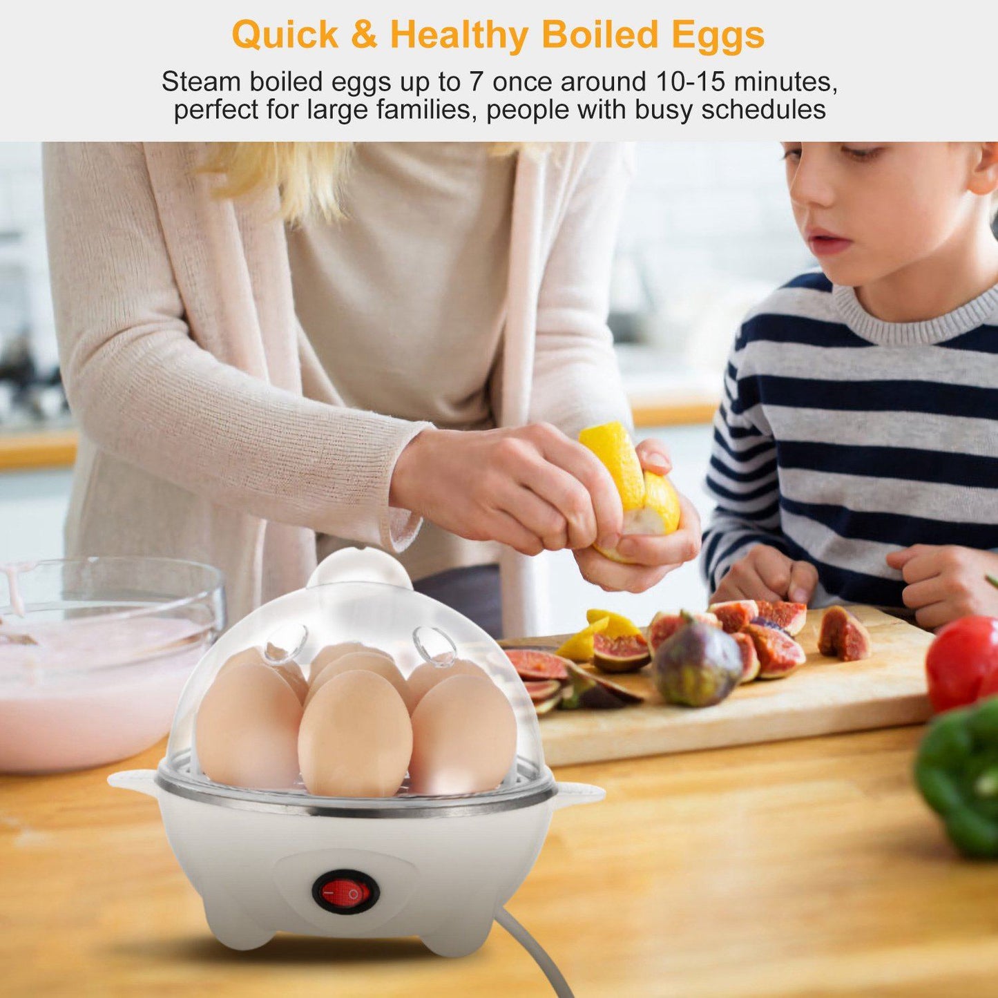 7 Capacity Electric Egg Cooker Kitchen & Dining Low stock refund_fee:1200 Warranty