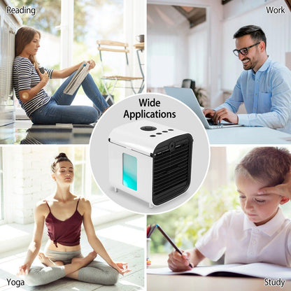 7-Color Change Portable Mini Air Conditioner Cooling Fan Household Appliances Low stock refund_fee:1800 Warranty