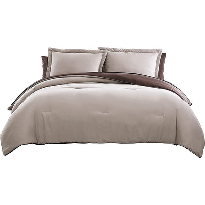 7-Piece Set: Chestnut Reversible Bed in a Bag Bedding Collection __label2:BOGO 30% OFF __stock:300 Bedding refund_fee:1800