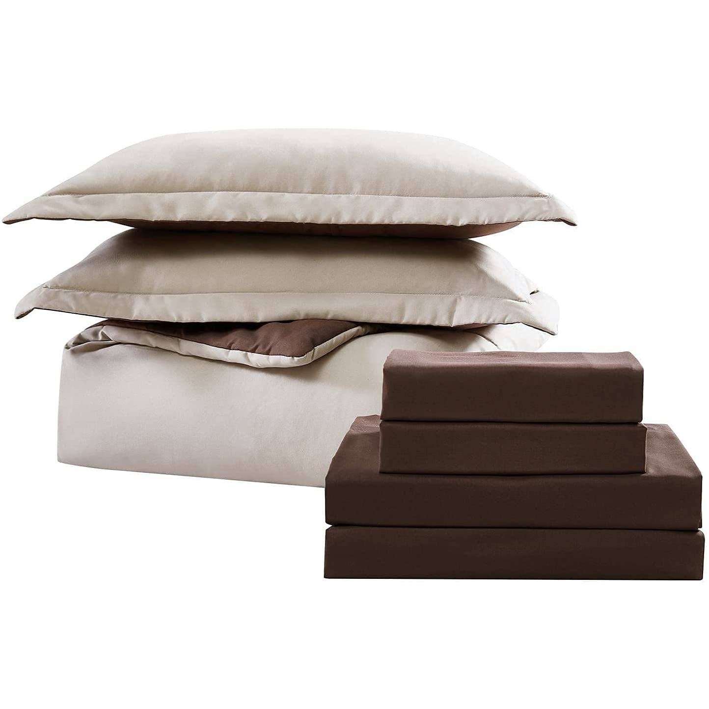 7-Piece Set: Chestnut Reversible Bed in a Bag Bedding Collection __label2:BOGO 30% OFF __stock:300 Bedding refund_fee:1800