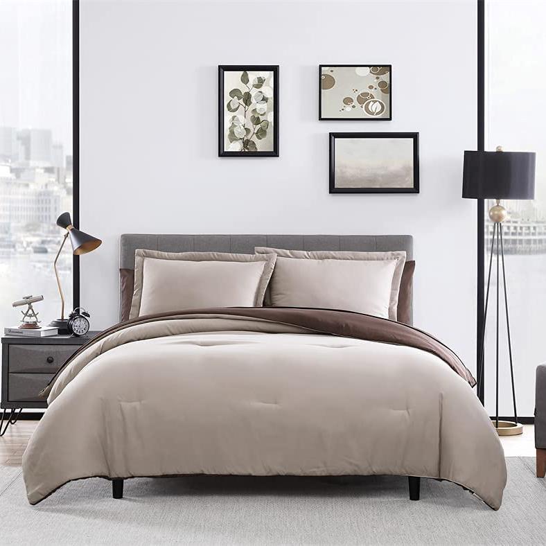 7-Piece Set: Chestnut Reversible Bed in a Bag Bedding Collection __label2:BOGO 30% OFF __stock:300 Bedding refund_fee:1800