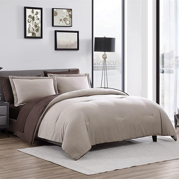 7-Piece Set: Chestnut Reversible Bed in a Bag Bedding Collection __label2:BOGO 30% OFF __stock:300 Bedding refund_fee:1800