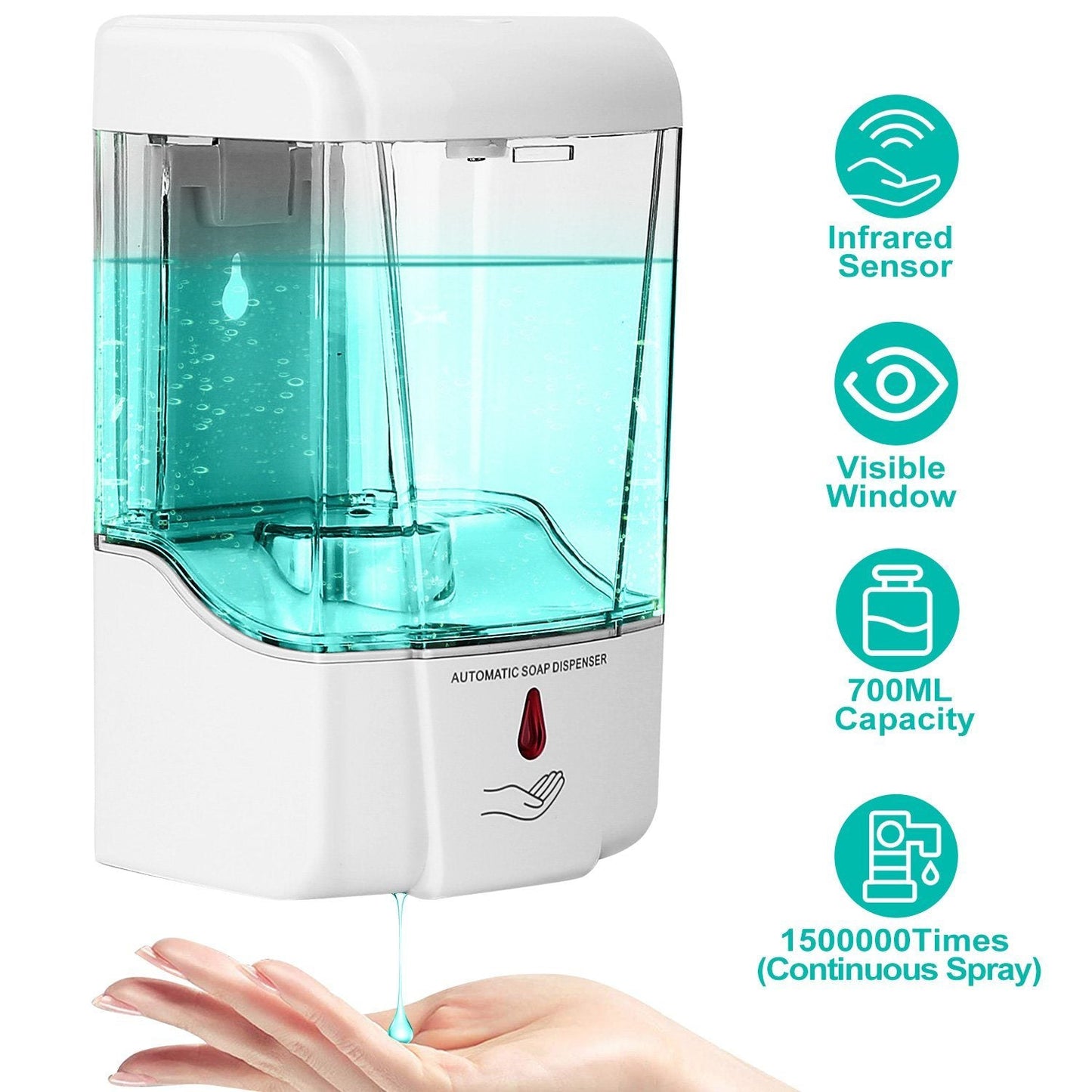 700ML Automatic Soap Dispenser Bath refund_fee:1200 Warranty