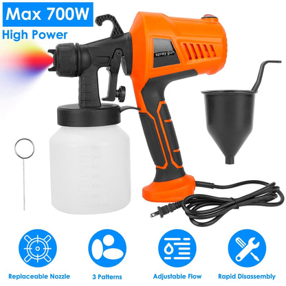 700W Electric Paint Sprayer Handheld with 3 Spray Patterns 800ml __stock:100 Home Improvement refund_fee:1800 Warranty