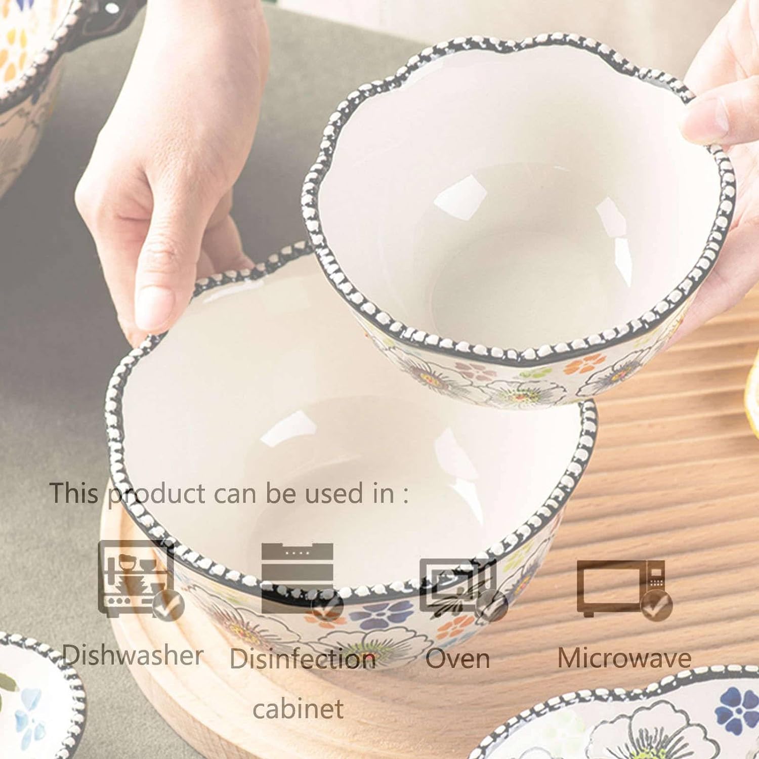 The Blooming of Oz Embossed Ceramic Bowls