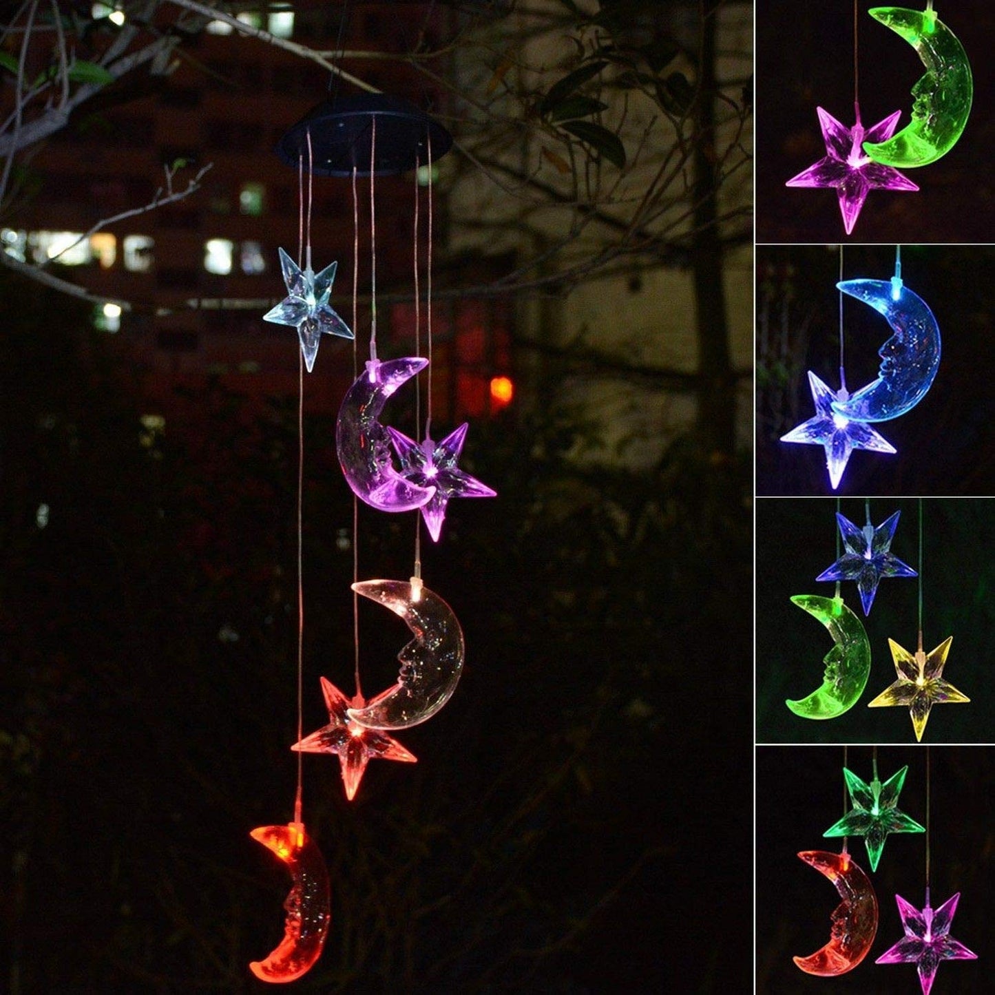 Moon & Stars Solar Light decoration Garden & Patio