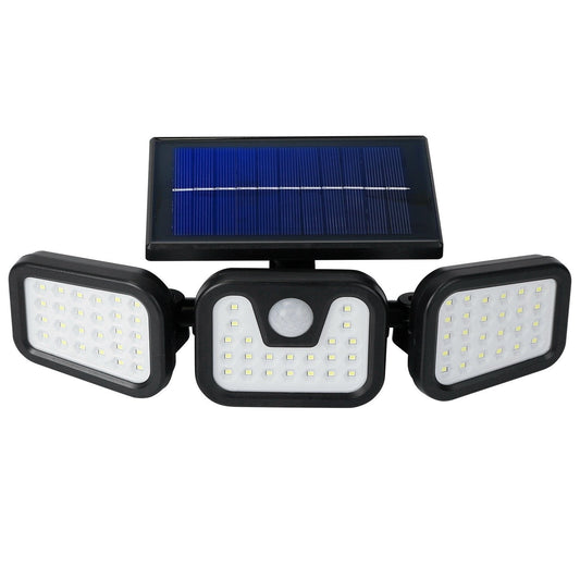 74 LEDs 3 Adjustable Solar Head Motion Sensor Flood Light Low stock Outdoor Lighting refund_fee:1200 Warranty