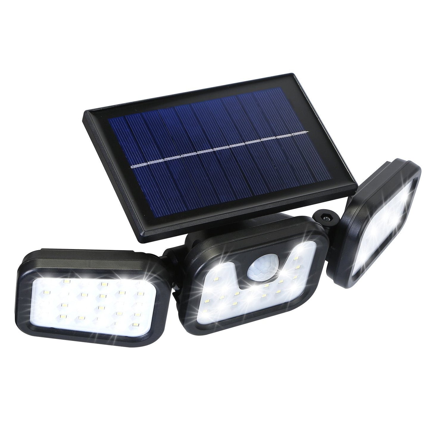 74 LEDs 3 Adjustable Solar Head Motion Sensor Flood Light Low stock Outdoor Lighting refund_fee:1200 Warranty