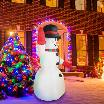 7.9ft Christmas Inflatable Giant Snowman Blow Up with LED Lights Hat Scarf __stock:50 Holiday Decor & Apparel refund_fee:1800 Warranty