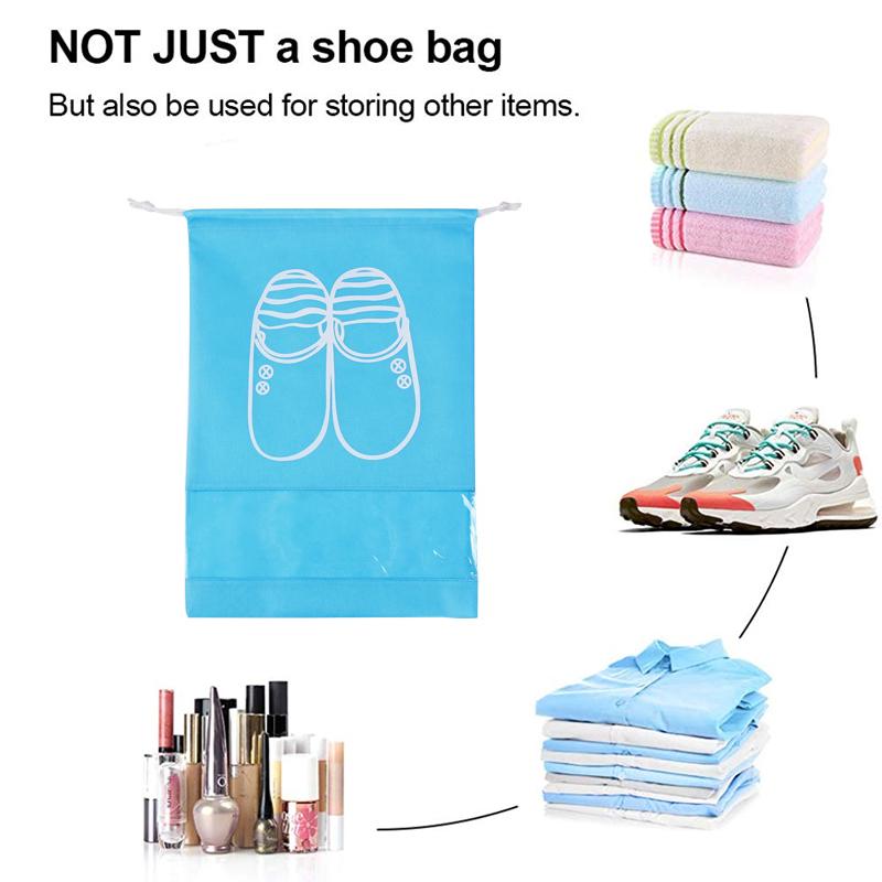 Travel Shoe Storage Drawstring Bags (6 PCs) Closet & Storage storage