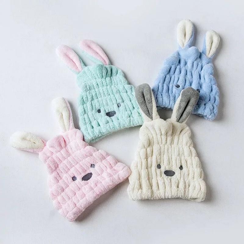 Super absorbent rabbit ear dry hair cap bathroom beauty