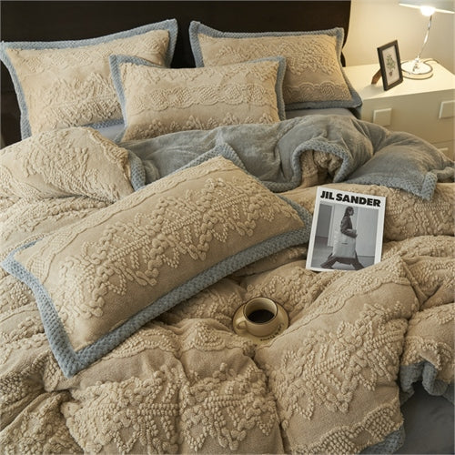 Warm Milk Velvet Duvet Cover