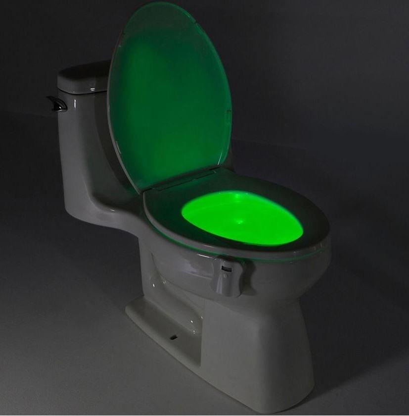 8-Color LED Sensor Motion-Activated Bathroom Toilet Light __label1:BOGO FREE Bath Clearance PriceCheck refund_fee:800 Warranty