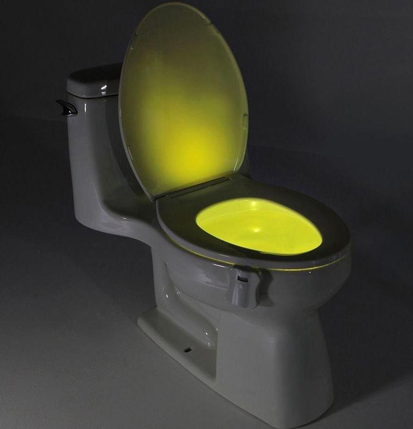 8-Color LED Sensor Motion-Activated Bathroom Toilet Light __label1:BOGO FREE Bath Clearance PriceCheck refund_fee:800 Warranty