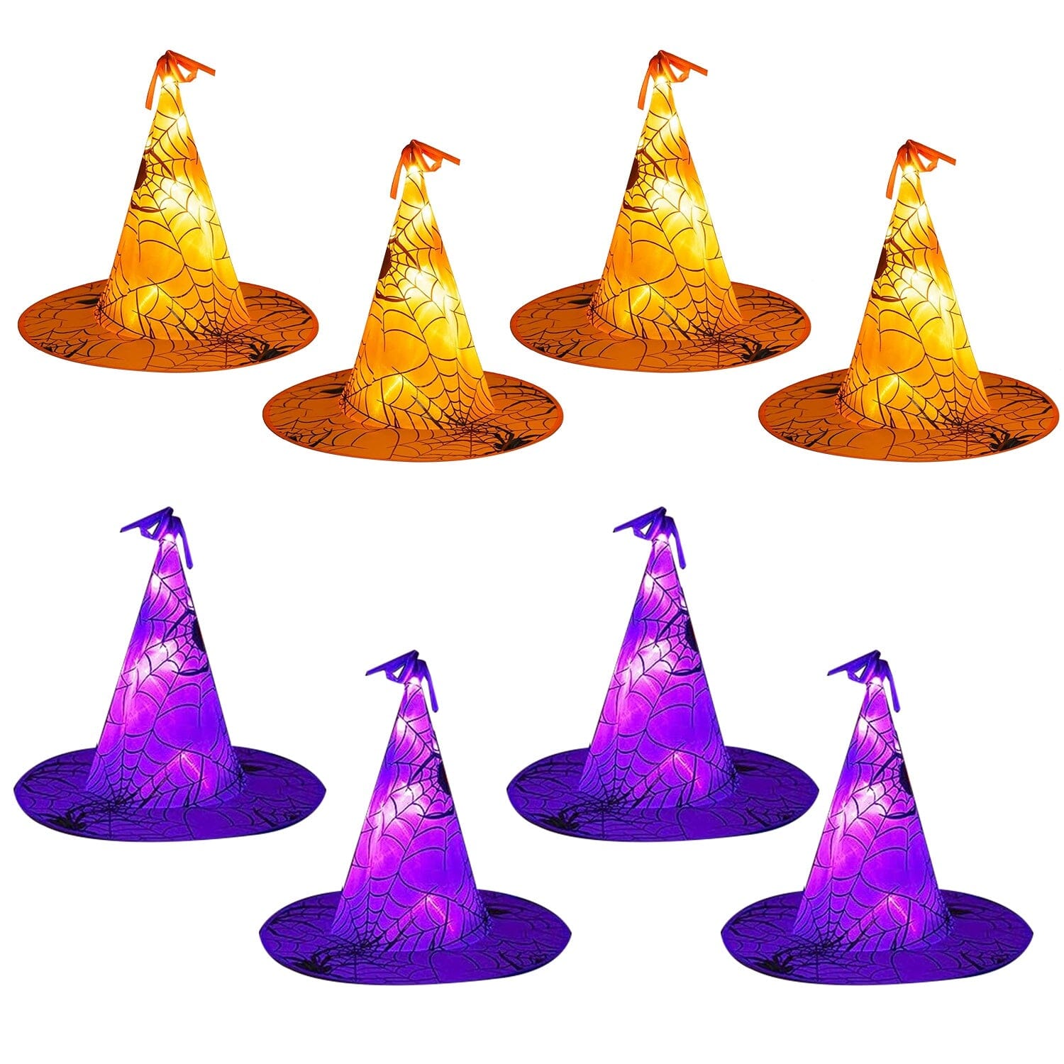 8-Pack: 13ft Witch Hat Hanging String LED Light __stock:50 Holiday Decor & Apparel Low stock refund_fee:1200 Warranty