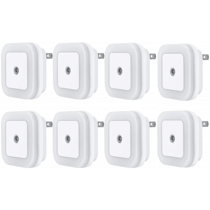 8-Pack: LED Plug-in Night Light Indoor Lighting refund_fee:800 Warranty