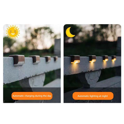 8-Pack: Solar LED Deck & Step Lights __stock:1000 Outdoor Lighting refund_fee:1200 Warranty