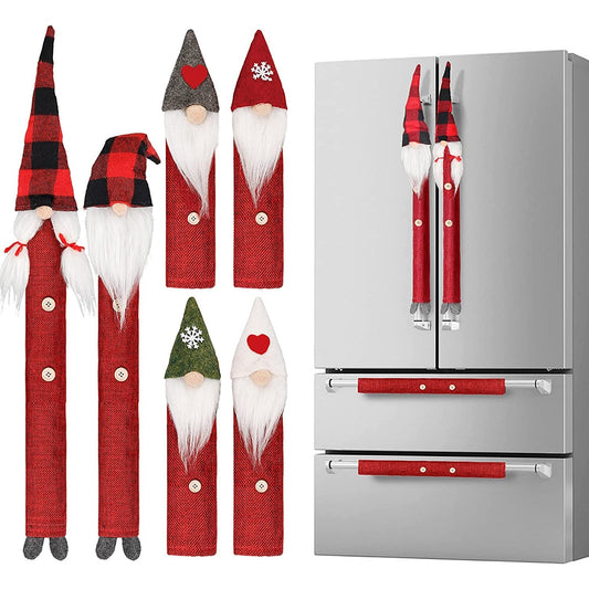 8-Piece: Gnome Christmas Refrigerator Handle Covers Set __stock:200 Holiday Decor & Apparel refund_fee:1200