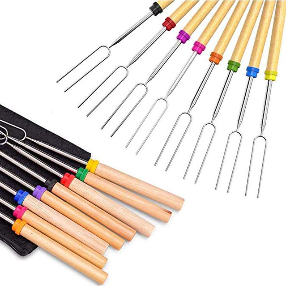 8-Piece Set: Marshmallow Roasting Sticks with Wooden Handle Garden & Patio refund_fee:1200