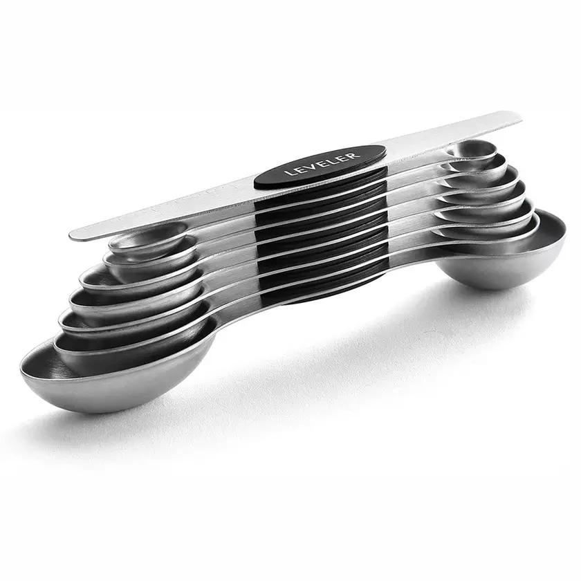 8-Piece: Stainless Steel Magnetic Measuring Spoons Set __stock:500 Kitchen & Dining refund_fee:800