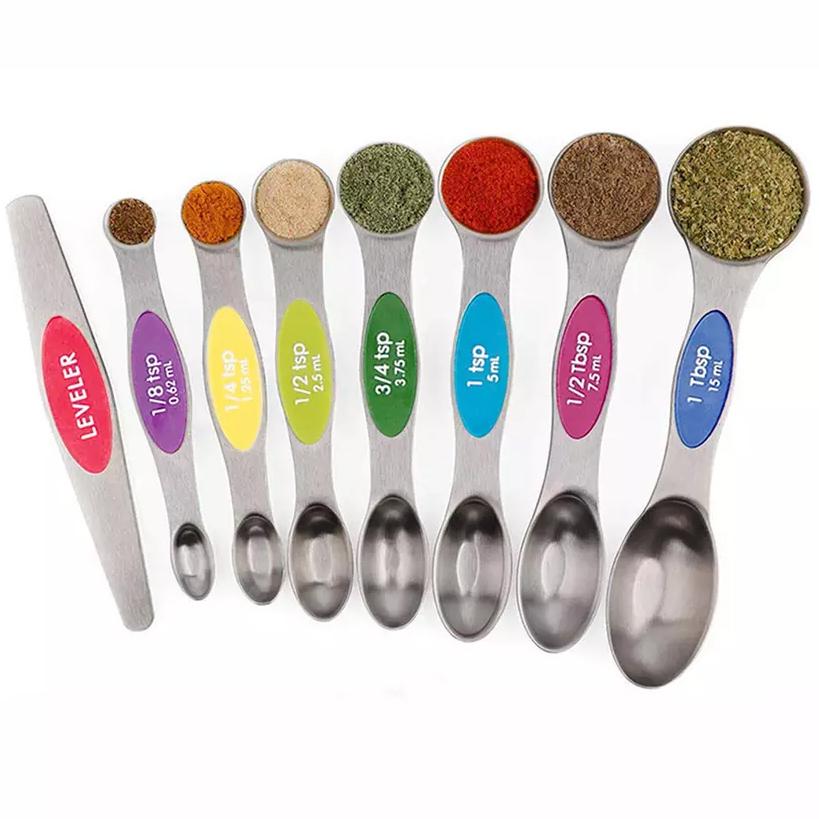 8-Piece: Stainless Steel Magnetic Measuring Spoons Set Multicolor __stock:500 Kitchen & Dining refund_fee:800