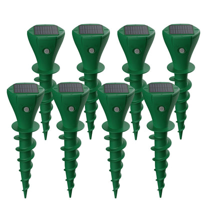 8-Pieces: Solar Powered Repellent Waterproof Solar Vibration Stake __stock:50 Low stock Pest Control refund_fee:2200 Warranty