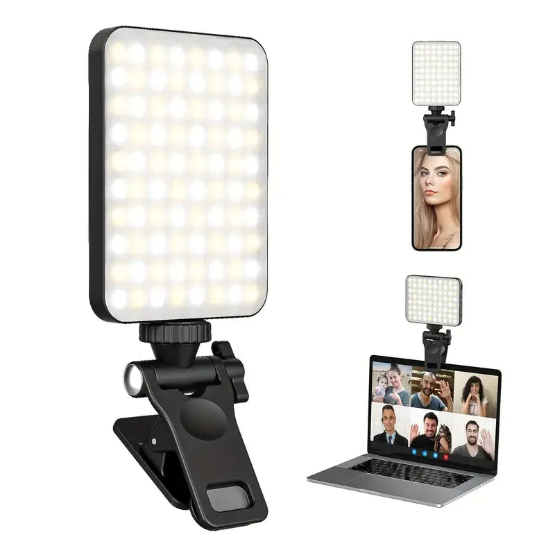 80 LED Clip-On Rechargeable Selfie Ring Light __stock:200 Indoor Lighting refund_fee:1200 Warranty