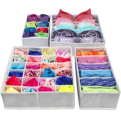 Foldable Closet Underwear Organizer(4 pics/1 Set) Closet & Storage storage