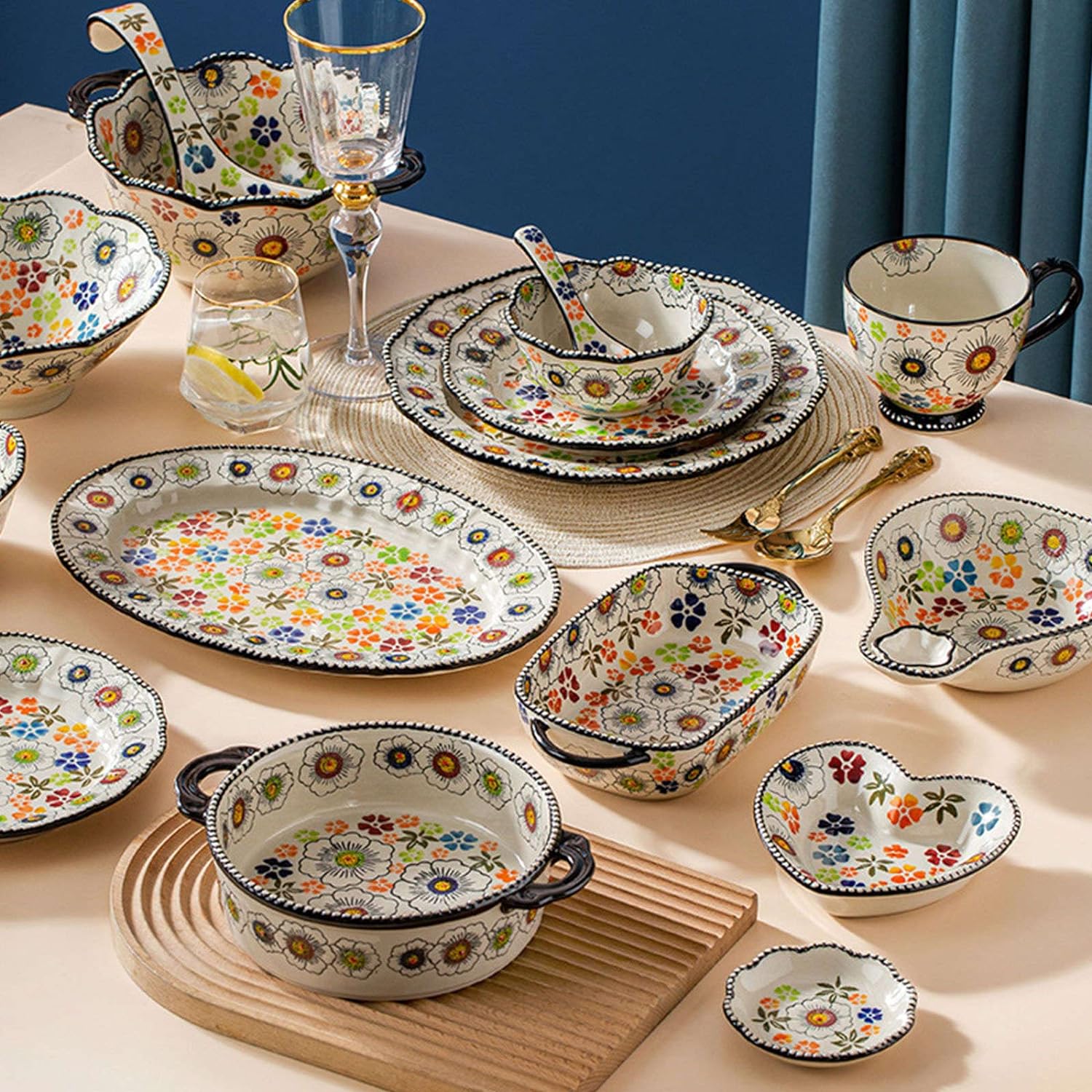 The Blooming of Oz Embossed Ceramic Bowls