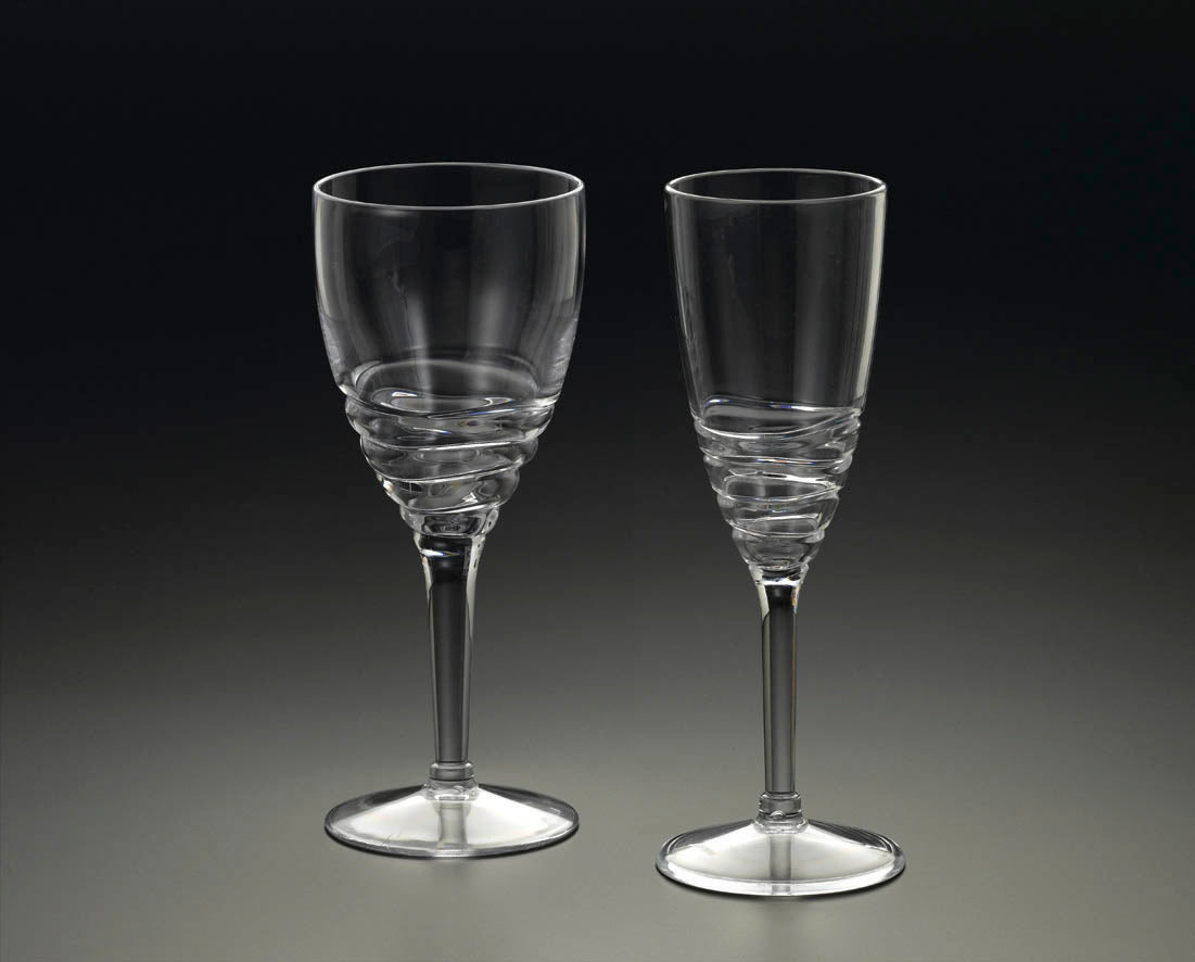 12-Oz. Wavy-Ring Water Glass (L.)