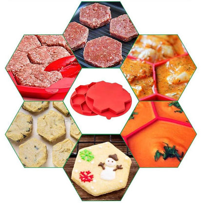 Hexagonal Burger Meat Mold kitchen Kitchen & Dining