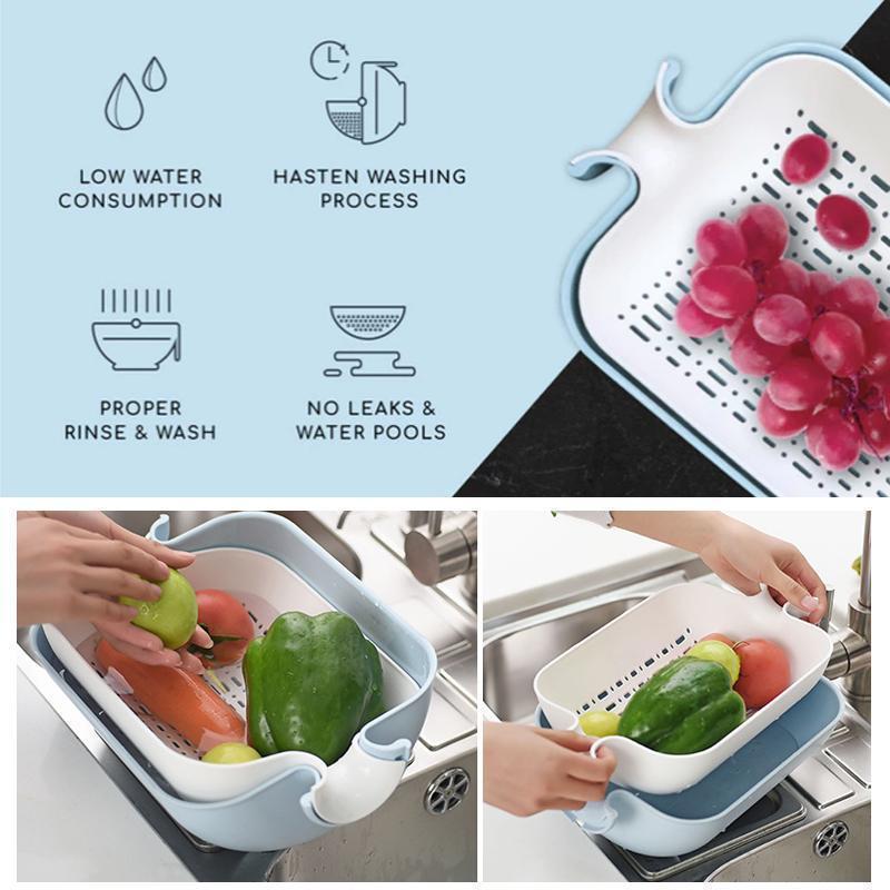 3 in 1 Water Saving Balanced Colander kitchen Kitchen & Dining