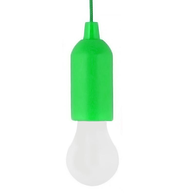 LED Pull Cord Hanging Bulb green decoration Garden & Patio